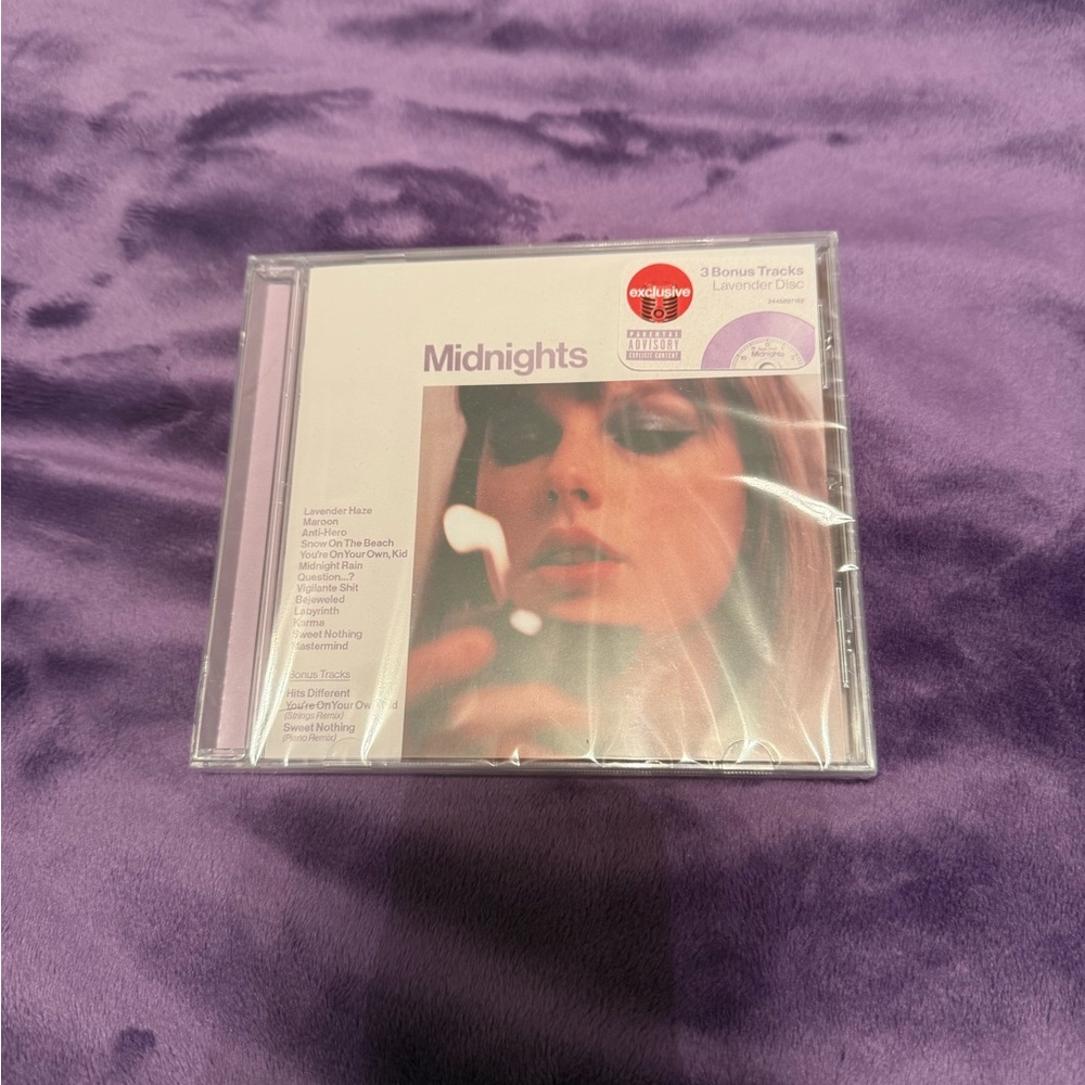 Taylor Swift Midnights CD (3 Bonus Tracks Lavender Disc Target Exclusive)
